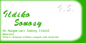 ildiko somosy business card